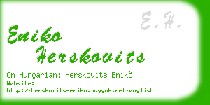 eniko herskovits business card